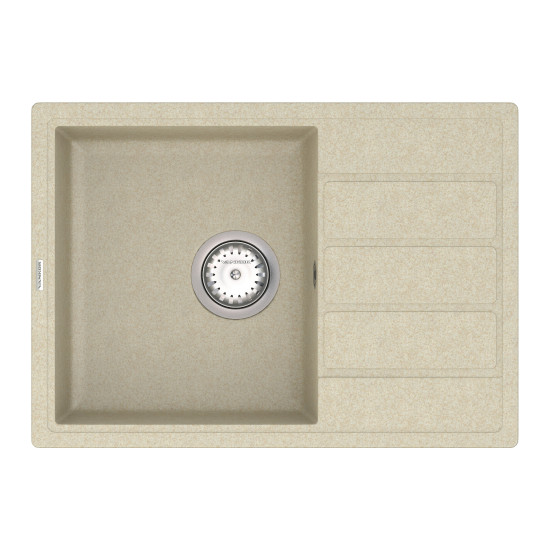 Keuken spoelbak VANKOR Easy EMP 02.62 Beige + sifon VANKOR