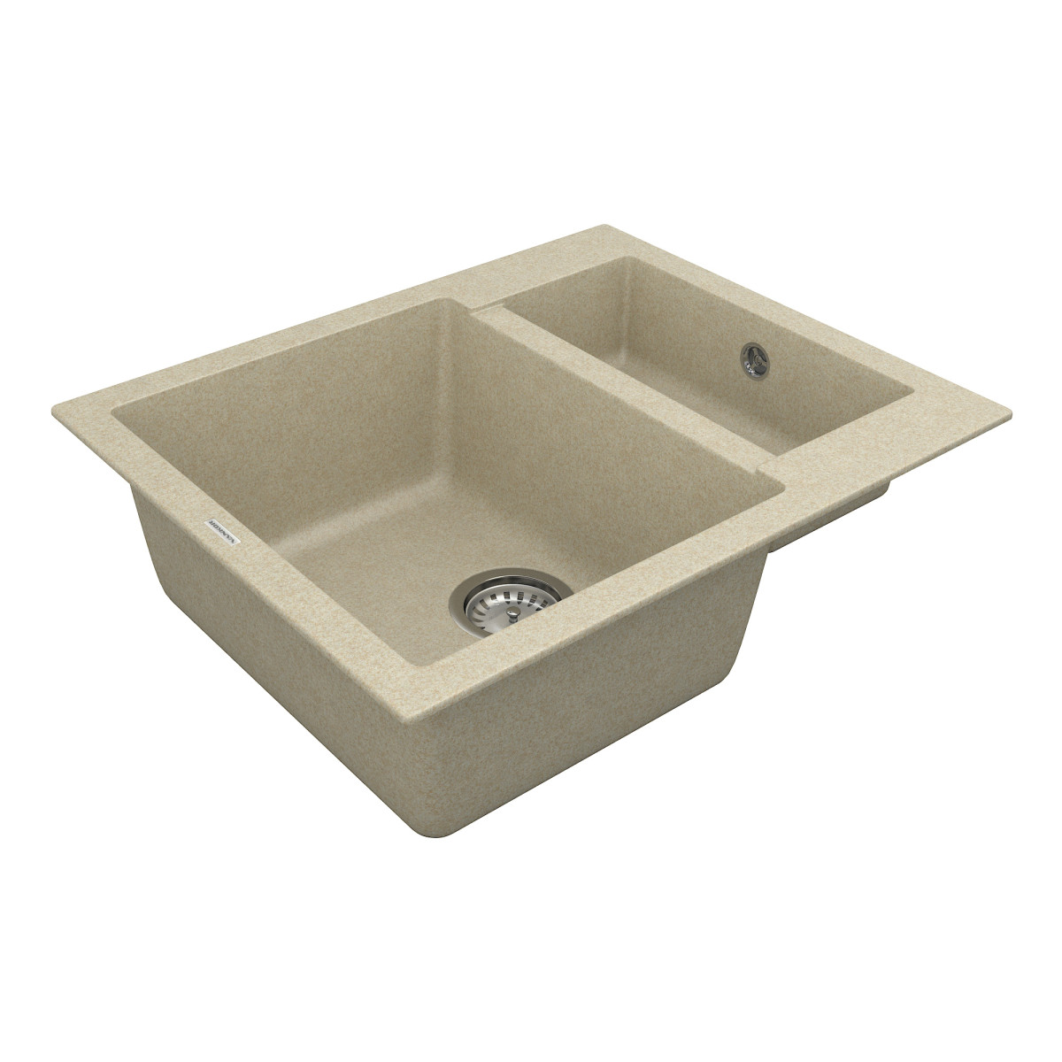 Keuken spoelbak VANKOR Orman OMP 03.61 Beige + sifon VANKOR