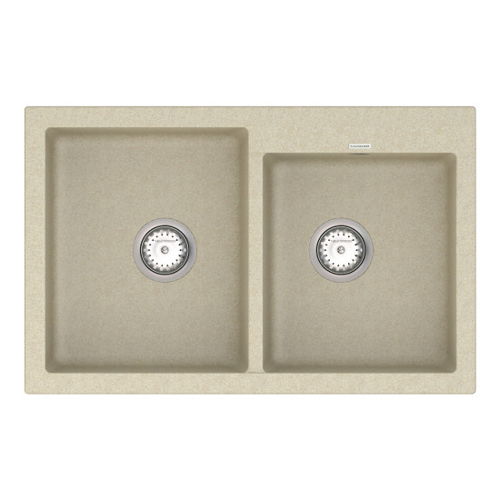 Keuken spoelbak VANKOR Orman OMP 05.80 Beige + sifon VANKOR