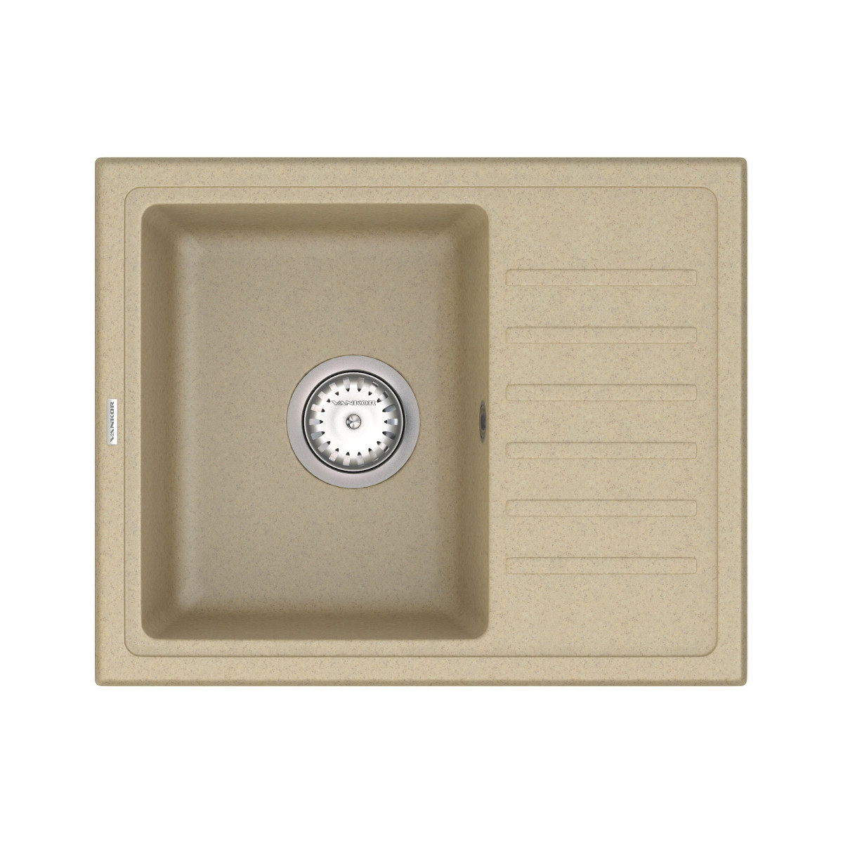 Keuken spoelbak VANKOR Lira LMP 02.55 Safari + sifon VANKOR