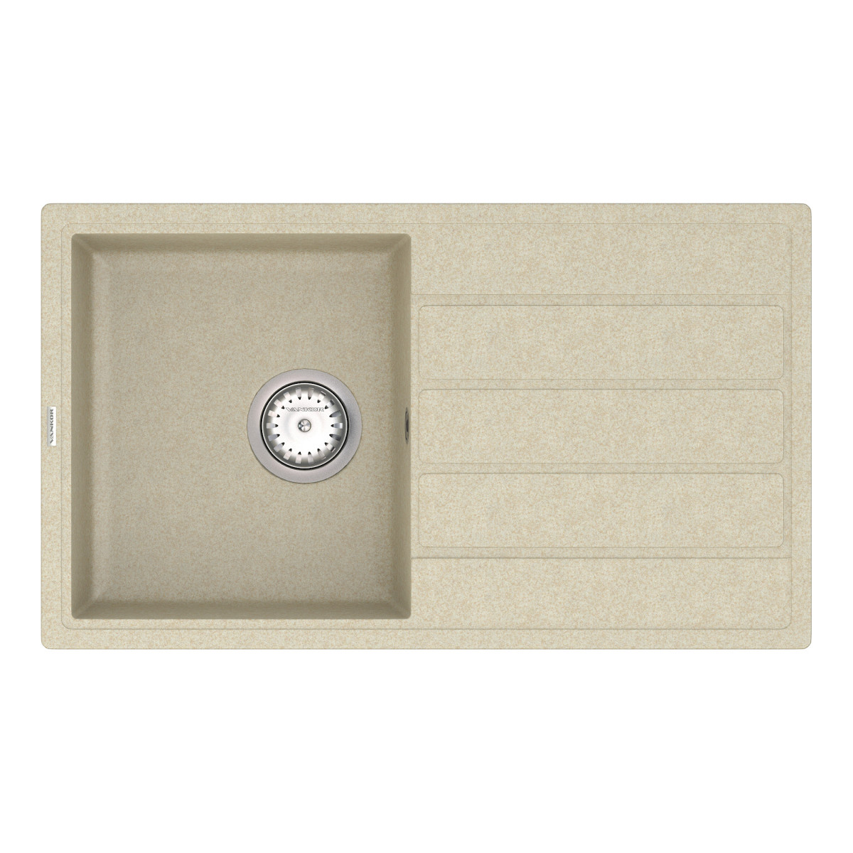 Keuken spoelbak VANKOR Easy EMP 02.76 Beige + sifon VANKOR