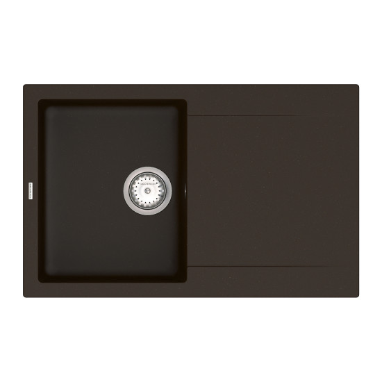 Keuken spoelbak VANKOR Orman OMP 02.78 Chocolade + sifon VANKOR