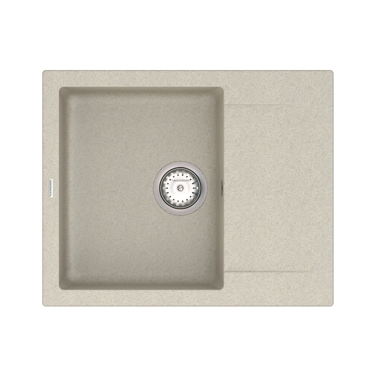 Keuken spoelbak VANKOR Orman OMP 02.61 Terra + sifon VANKOR