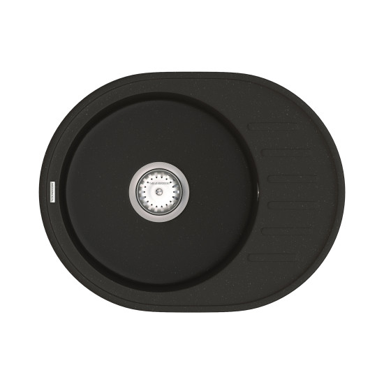 Keuken spoelbak VANKOR Lira LMO 02.57 Zwart + sifon VANKOR