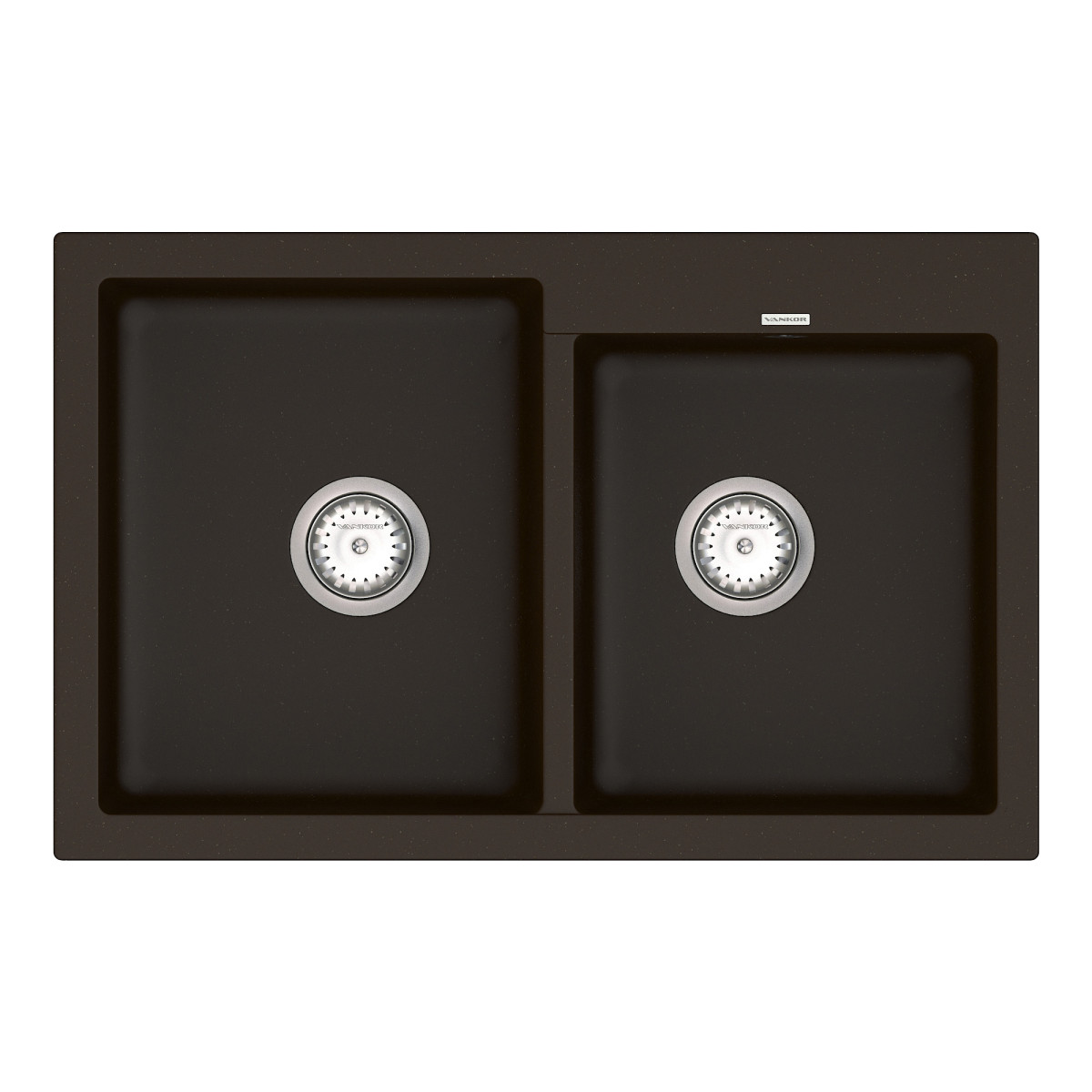 Keuken spoelbak VANKOR Orman OMP 05.80 Chocolade + sifon VANKOR