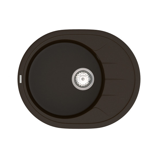 Keuken spoelbak VANKOR Sity SMO 02.61 Chocolade + sifon VANKOR