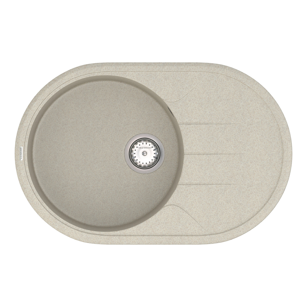 Keuken spoelbak VANKOR Sity SMO 02.78 Terra + sifon VANKOR