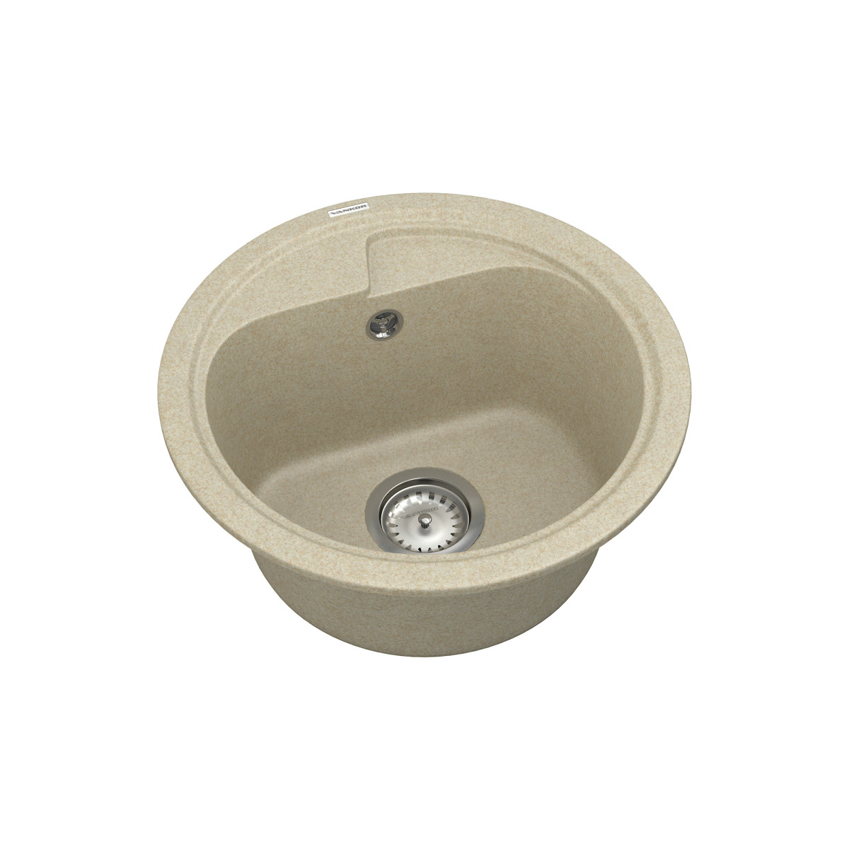 Keuken spoelbak VANKOR Polo PMR 01.44 Beige + sifon VANKOR