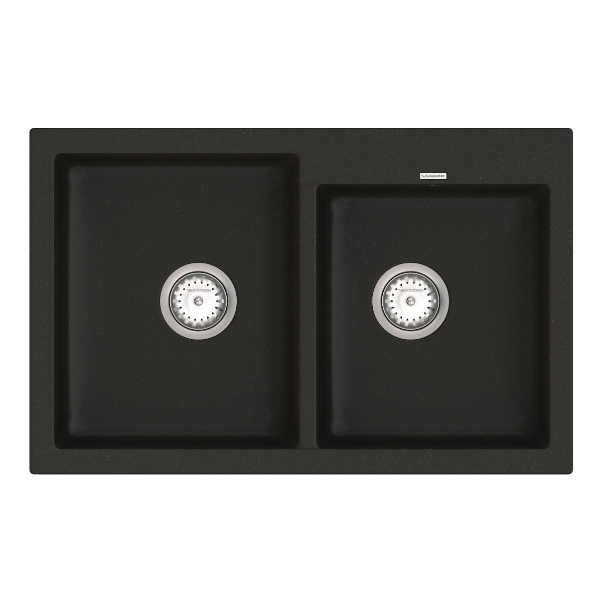 Keuken spoelbak VANKOR Orman OMP 05.80 Zwart + sifon VANKOR