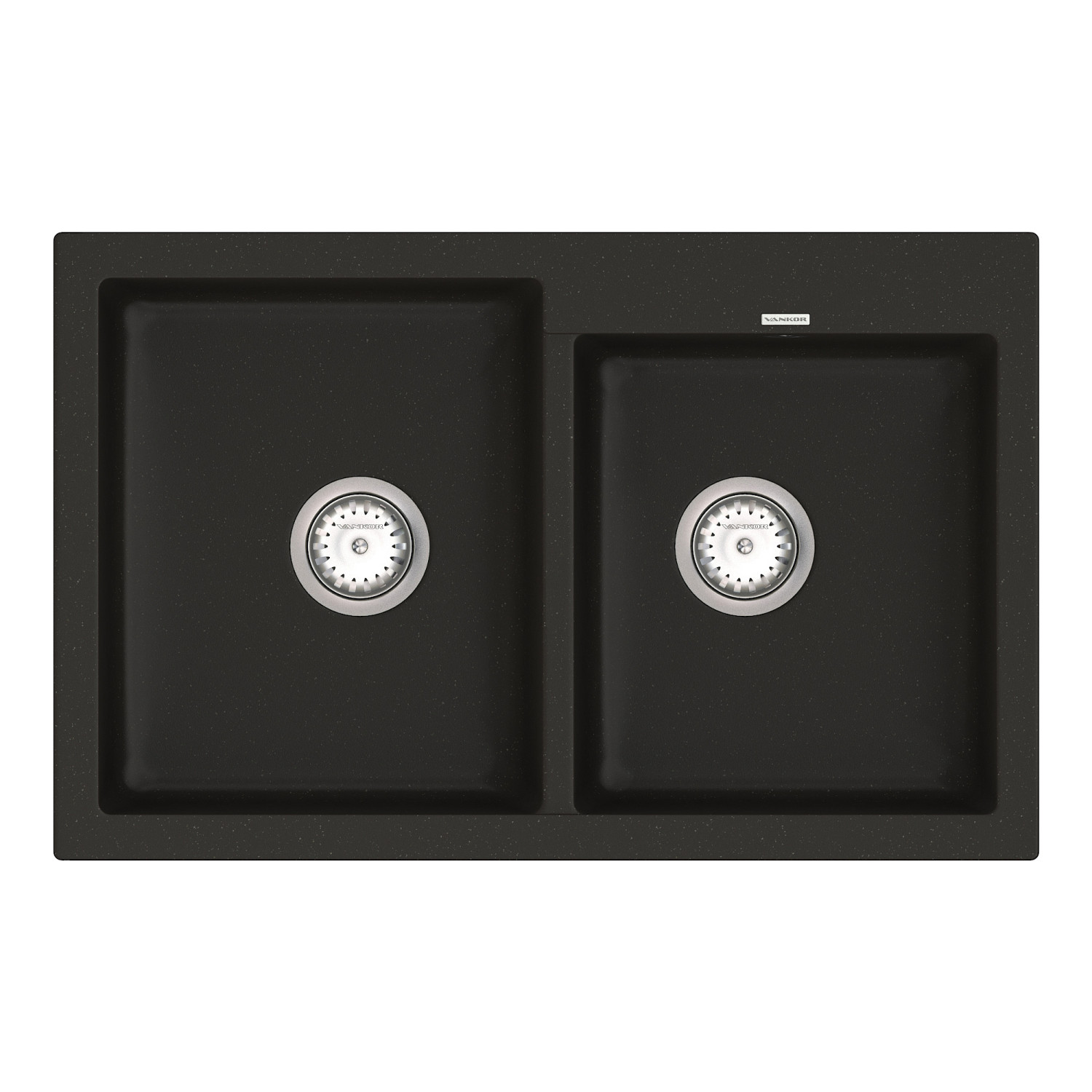 Keuken spoelbak VANKOR Orman OMP 05.80 Zwart + sifon VANKOR Keuken spoelbak VANKOR Orman OMP 05.80 Zwart + sifon VANKOR