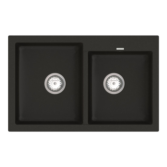 Keuken spoelbak VANKOR Orman OMP 05.80 Zwart + sifon VANKOR