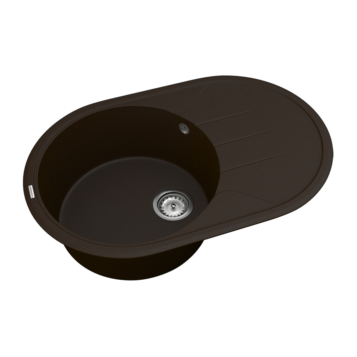 Keuken spoelbak VANKOR Sity SMO 02.78 Chocolade + sifon VANKOR