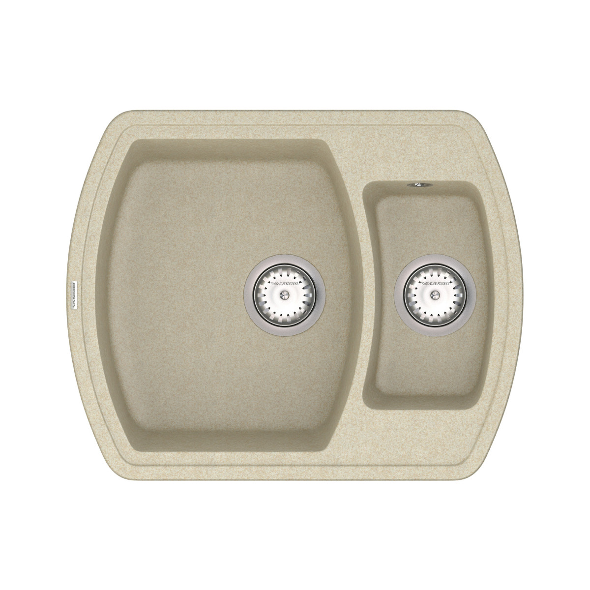 Keuken spoelbak VANKOR Norton NMP 03.63 Beige + sifon VANKOR