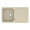 Keuken spoelbak VANKOR Sigma SMP 02.85 Beige + sifon VANKOR