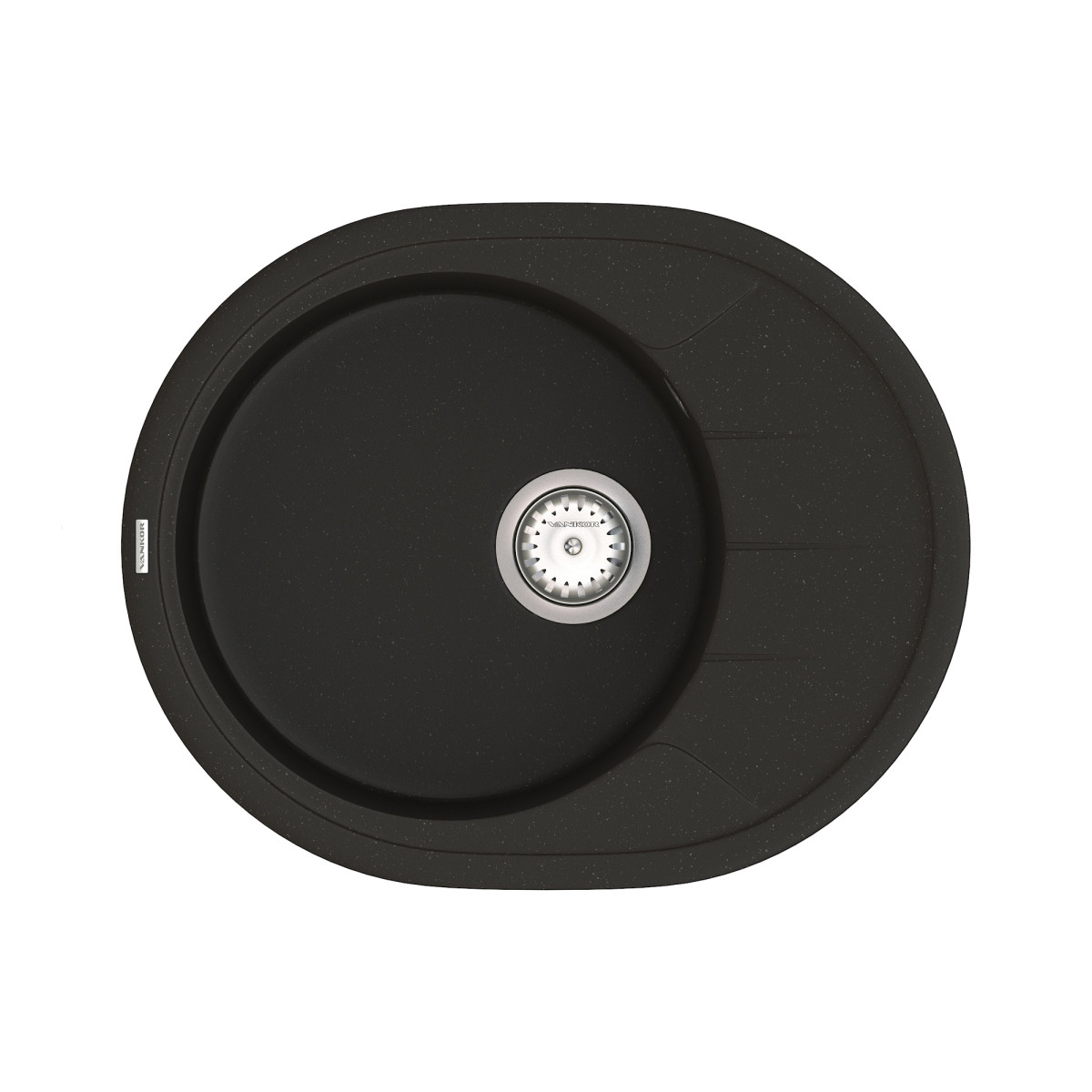 Keuken spoelbak VANKOR Sity SMO 02.61 Zwart + sifon VANKOR