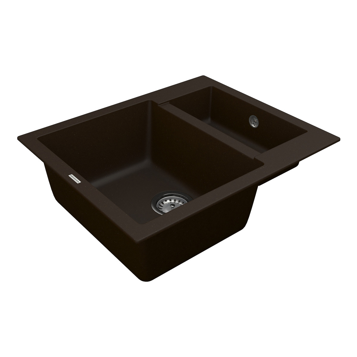 Keuken spoelbak VANKOR Orman OMP 03.61 Chocolade + sifon VANKOR