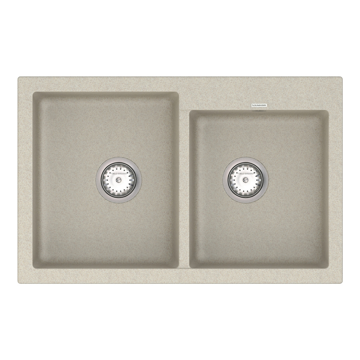 Keuken spoelbak VANKOR Orman OMP 05.80 Terra + sifon VANKOR