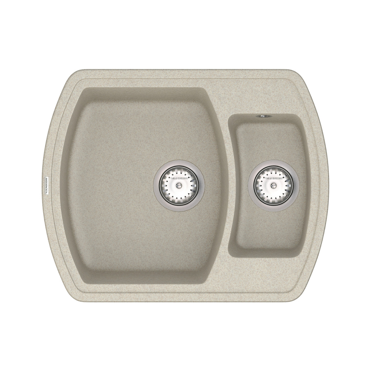 Keuken spoelbak VANKOR Norton NMP 03.63 Terra + sifon VANKOR