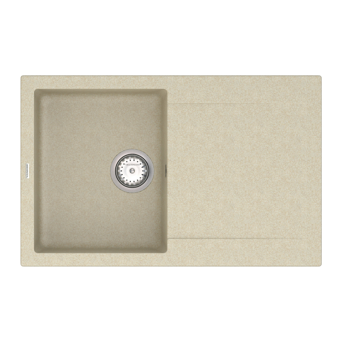 Keuken spoelbak VANKOR Orman OMP 02.78 Beige + sifon VANKOR