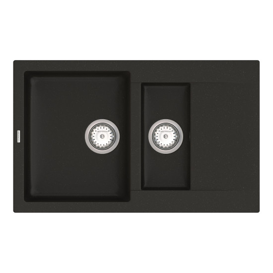 Keuken spoelbak VANKOR Orman OMP 04.80 Zwart + sifon VANKOR