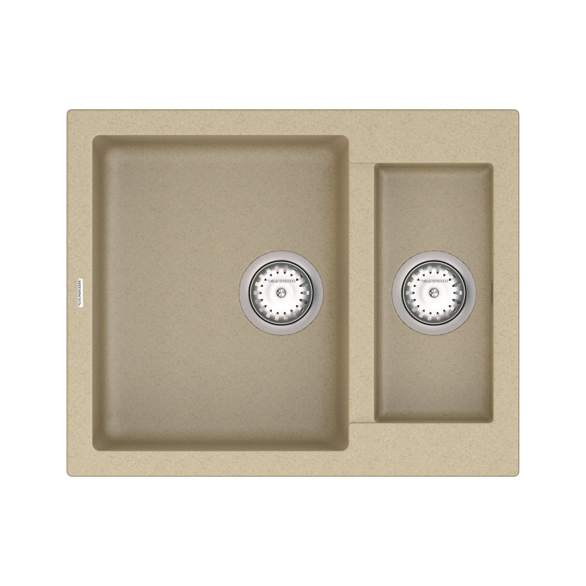 Keuken spoelbak VANKOR Orman OMP 03.61 Safari + sifon VANKOR