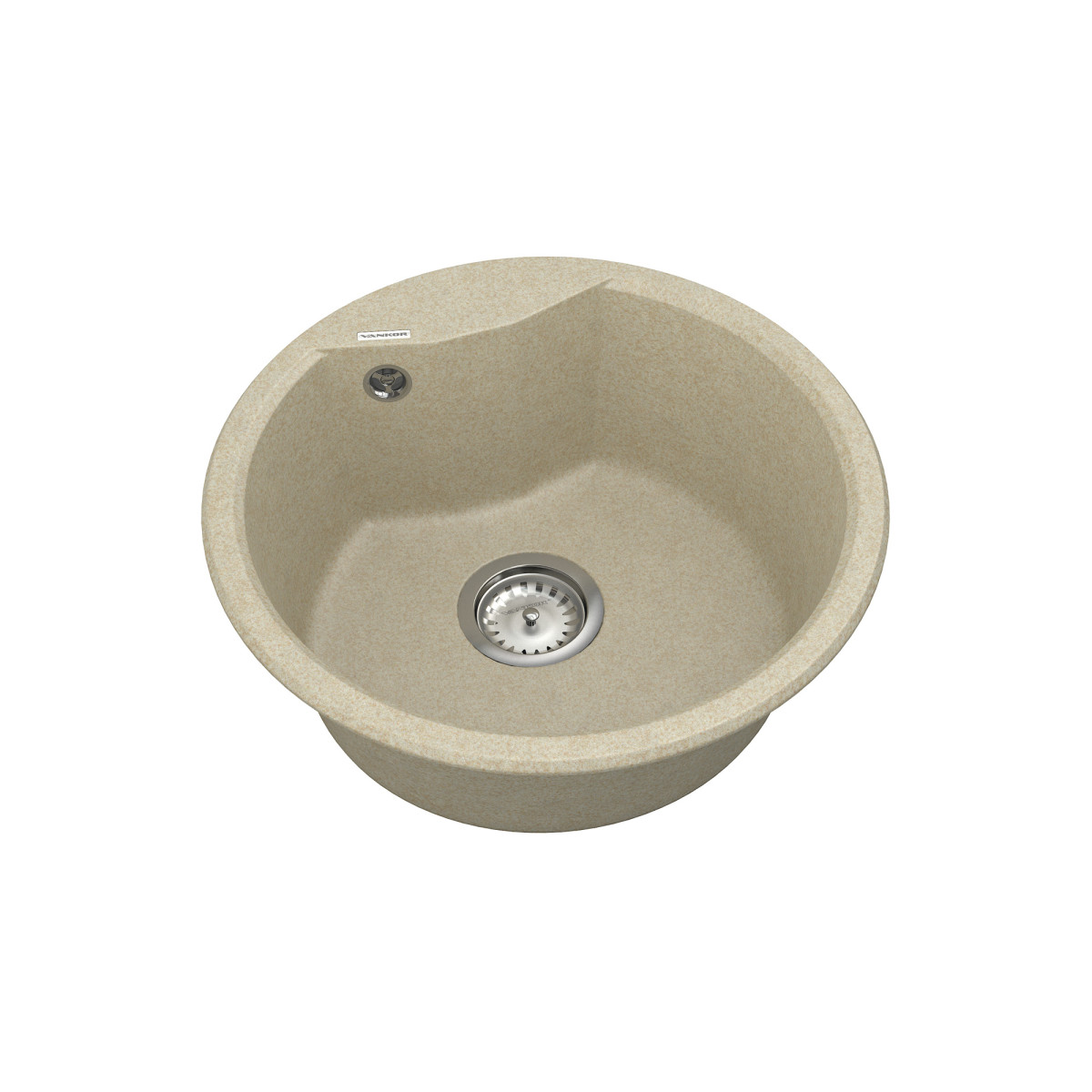 Keukenspoelbak VANKOR Vena VMR 01.48 Beige + sifon VANKOR