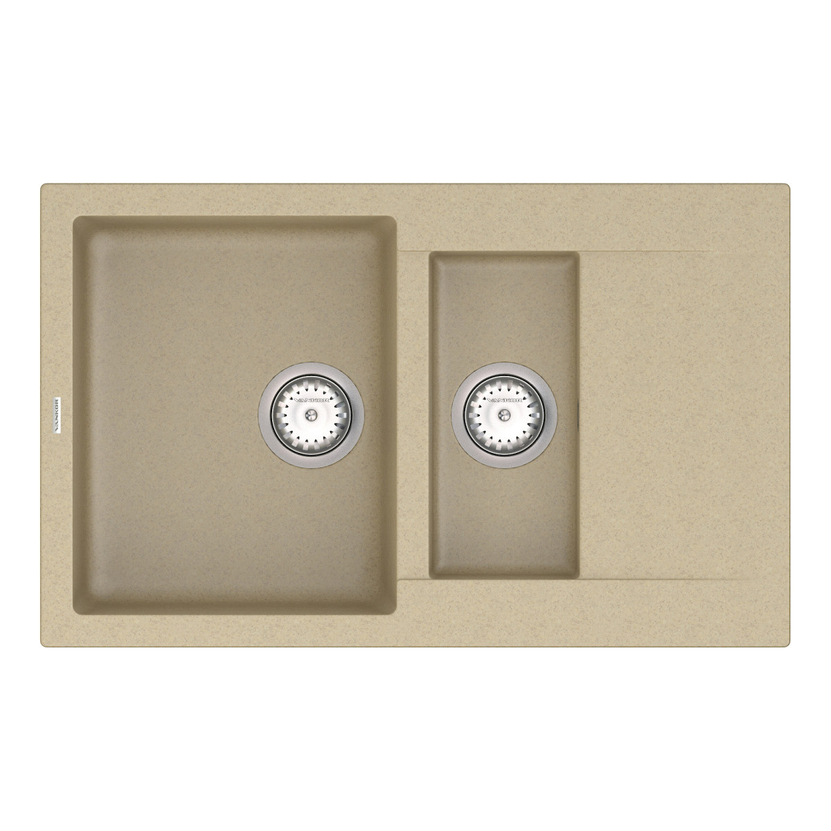 Keuken spoelbak VANKOR Orman OMP 04.80 Safari + sifon VANKOR