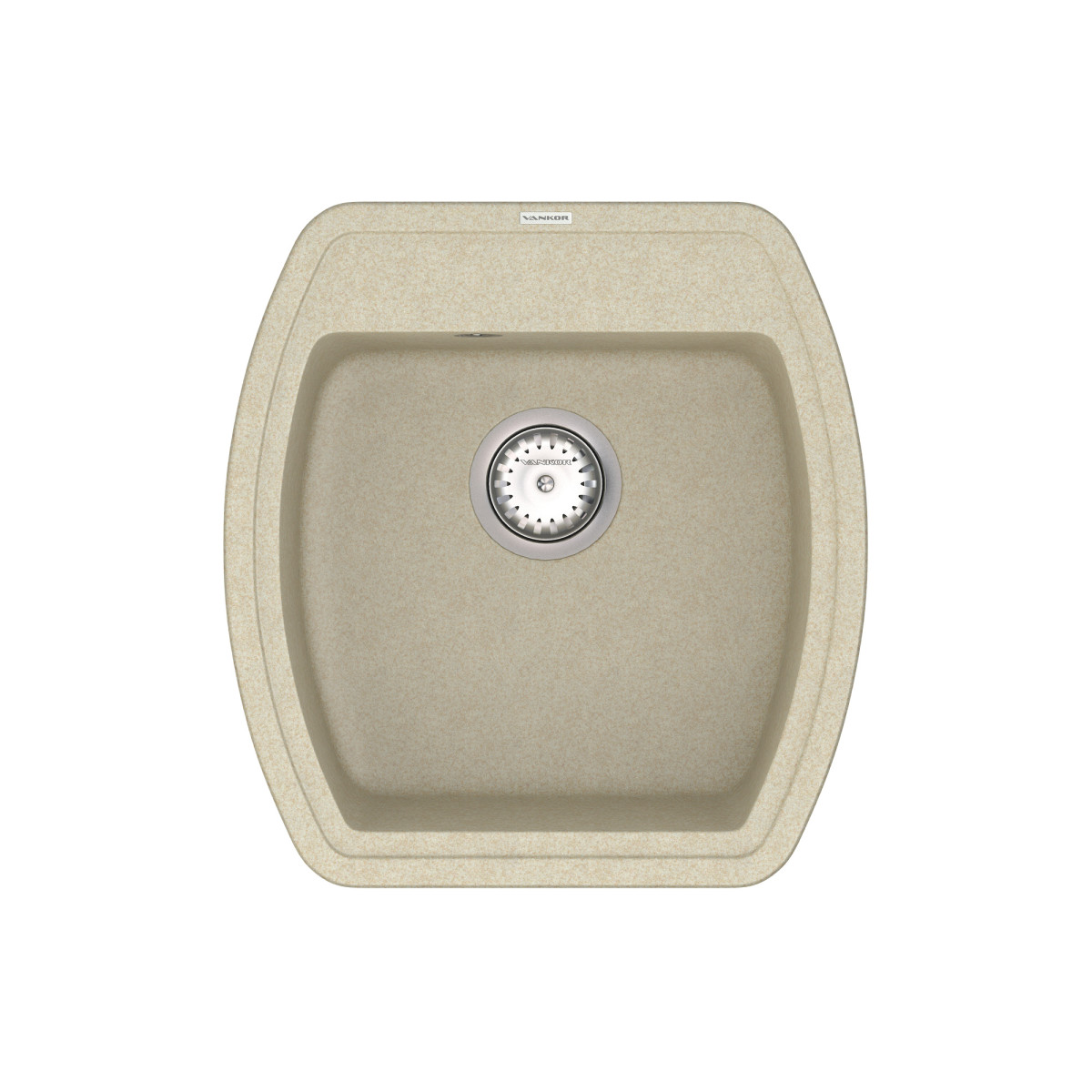 Keuken spoelbak VANKOR Norton NMP 01.48 Beige + sifon VANKOR
