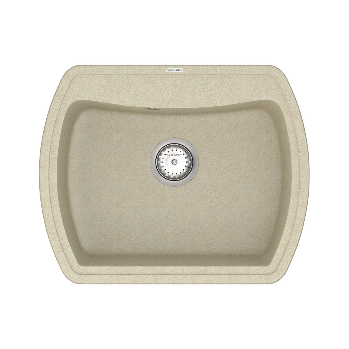 Keuken spoelbak VANKOR Norton NMP 01.63 Beige + sifon VANKOR