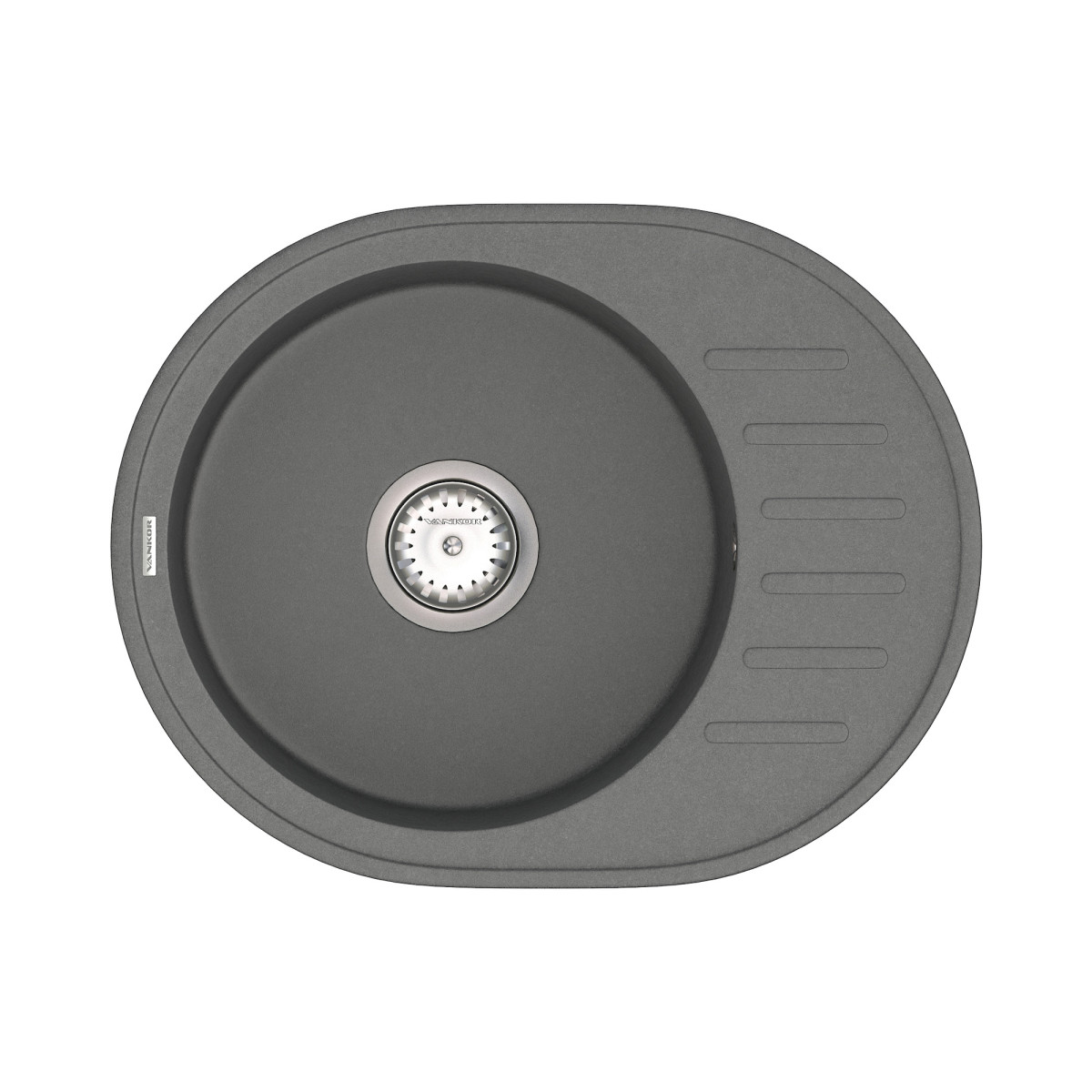 Keuken spoelbak VANKOR Lira LMO 02.57 Grijs + sifon VANKOR