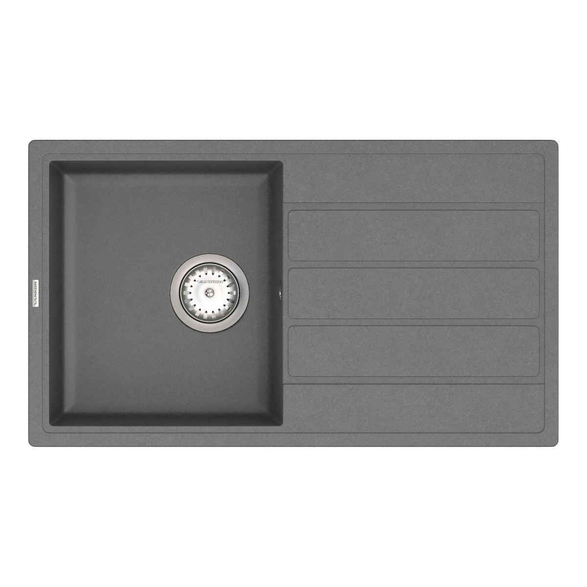 Keuken spoelbak VANKOR Easy EMP 02.76 Grijs + sifon VANKOR