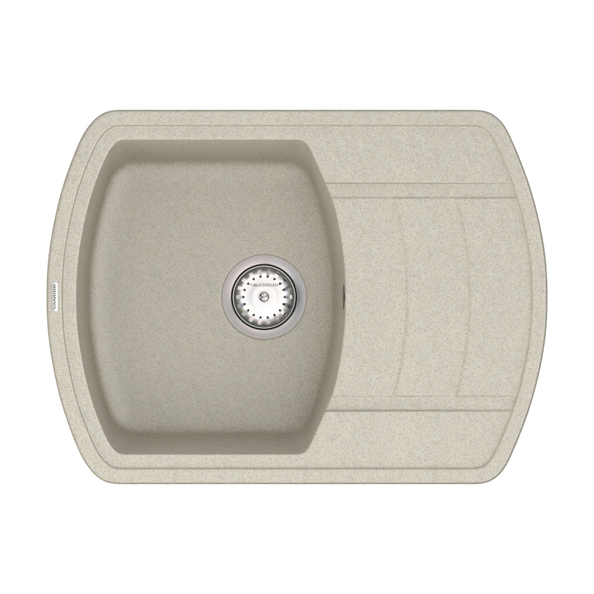 Keuken spoelbak VANKOR Norton NMP 02.67 Terra + sifon VANKOR