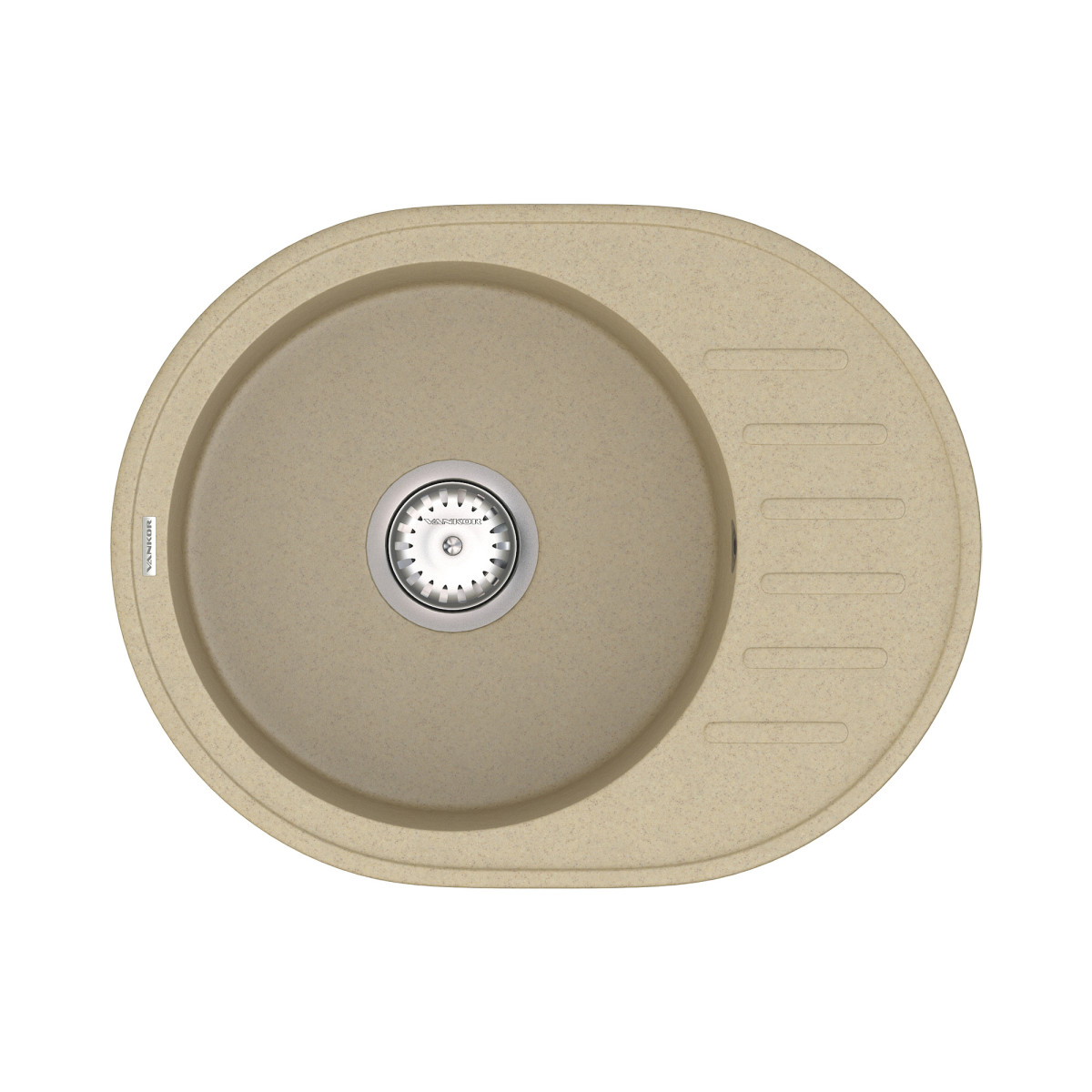 Keukenspoelbak VANKOR Lira LMO 02.57 Safari + sifon VANKOR