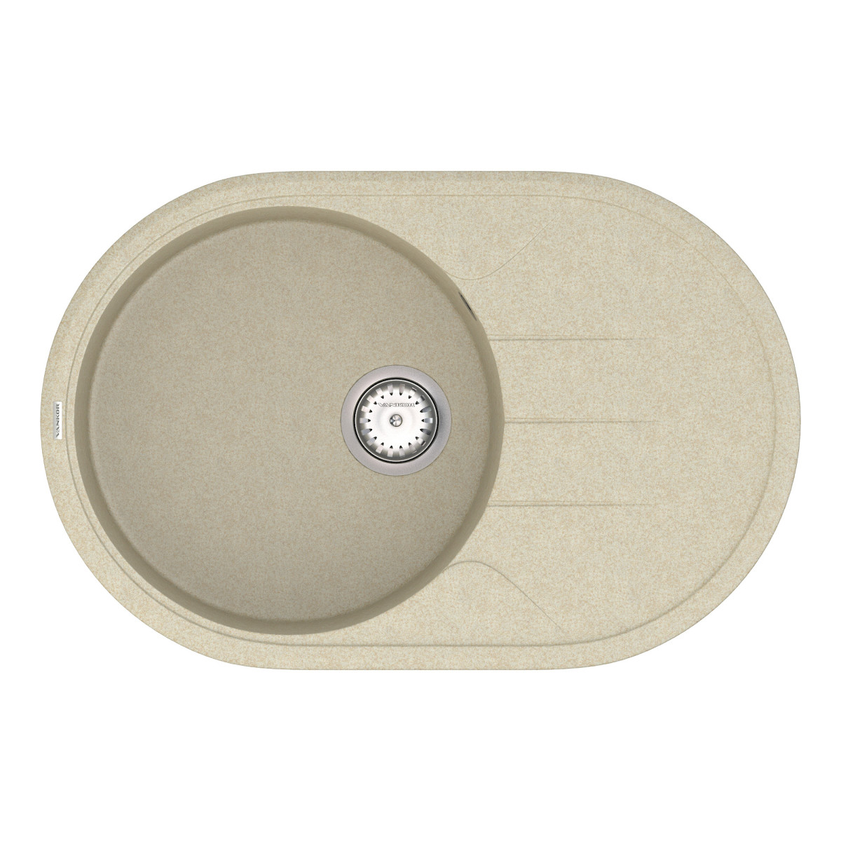 Keuken spoelbak VANKOR Sity SMO 02.78 Beige + sifon VANKOR
