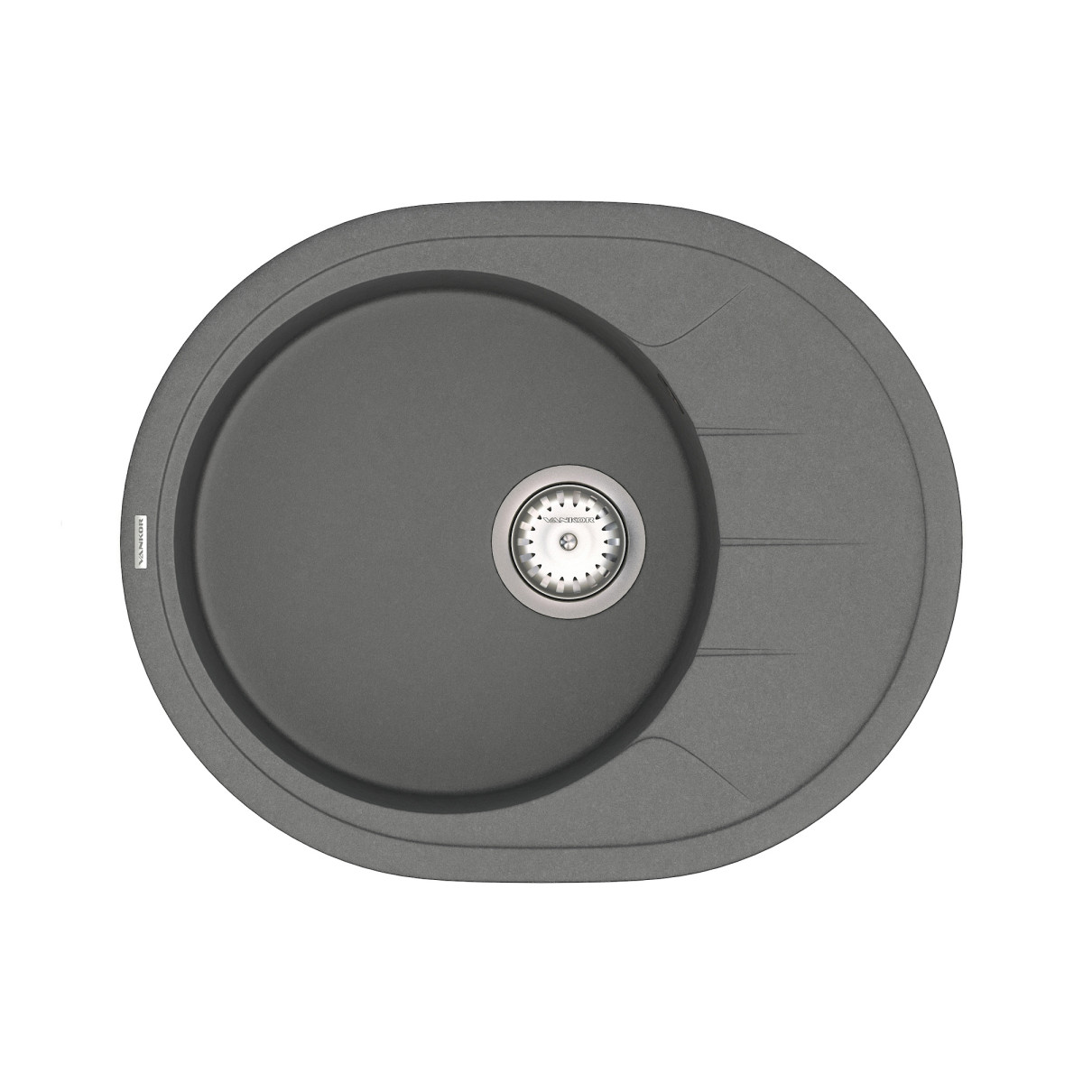 Keuken spoelbak VANKOR Sity SMO 02.61 Grijs + sifon VANKOR