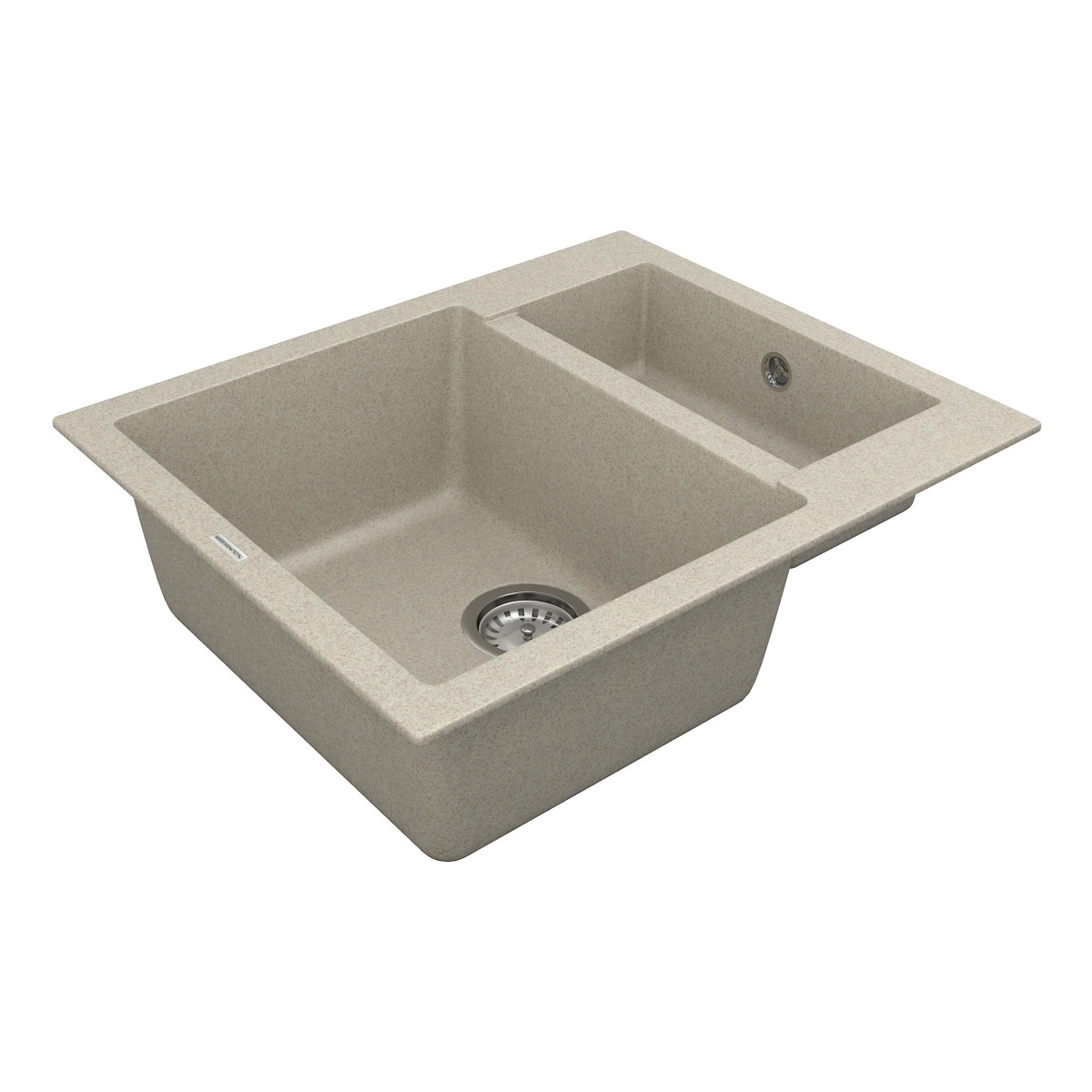 Keuken spoelbak VANKOR Orman OMP 03.61 Terra + sifon VANKOR