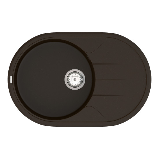 Keuken spoelbak VANKOR Sity SMO 02.78 Chocolade + sifon VANKOR