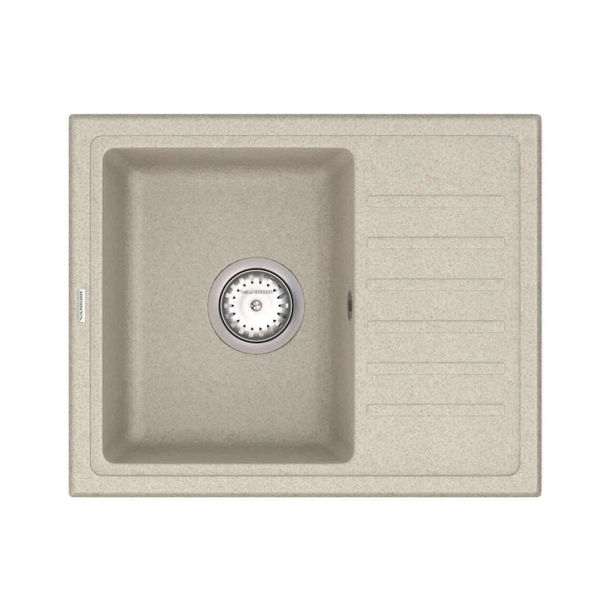 Keuken spoelbak VANKOR Lira LMP 02.55 Terra + sifon VANKOR