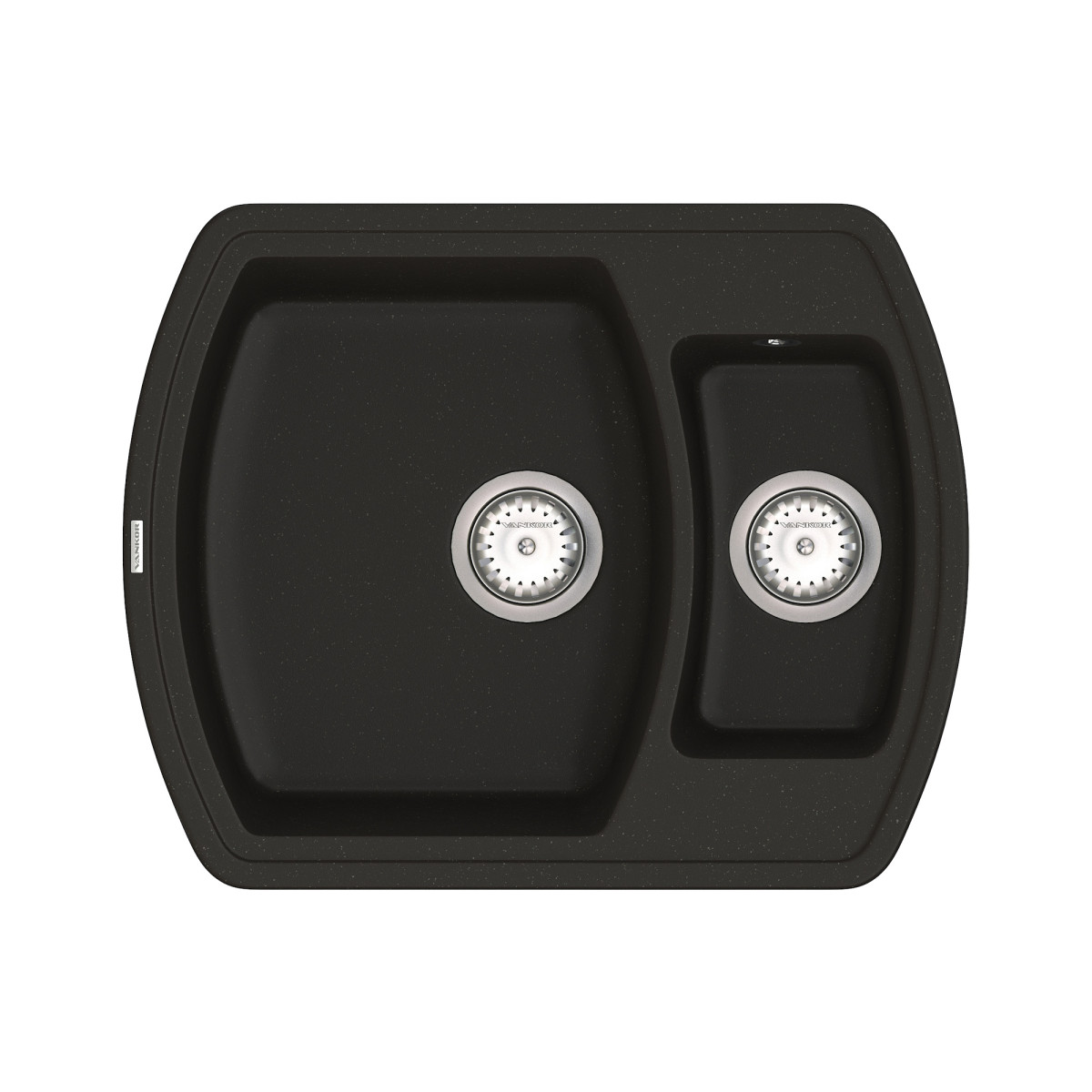 Keuken spoelbak VANKOR Norton NMP 03.63 Zwart + sifon VANKOR