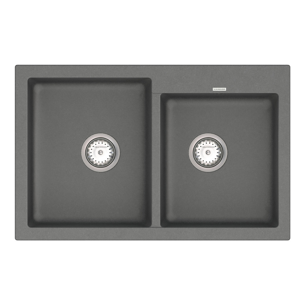 Keuken spoelbak VANKOR Orman OMP 05.80 Grijs + sifon VANKOR