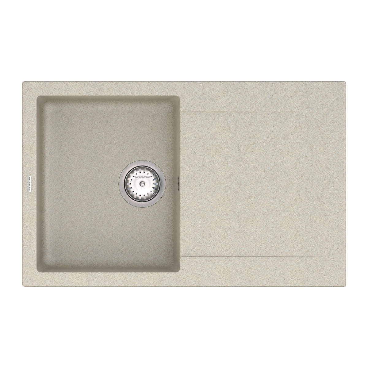 Keuken spoelbak VANKOR Orman OMP 02.78 Terra + sifon VANKOR