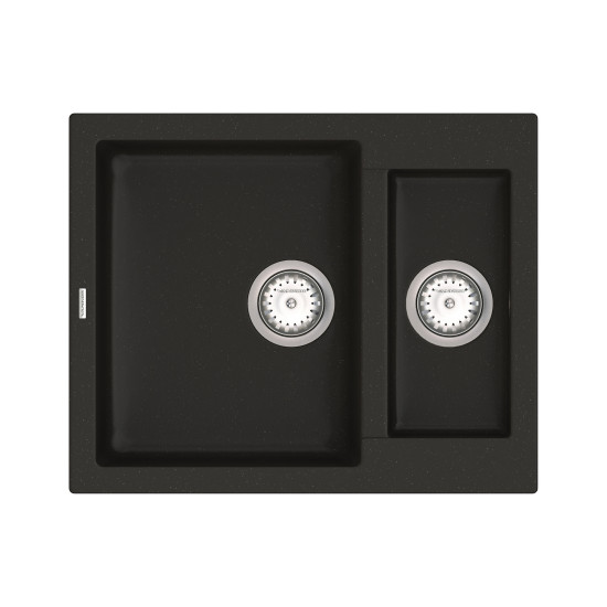 Keuken spoelbak VANKOR Orman OMP 03.61 Zwart + sifon VANKOR