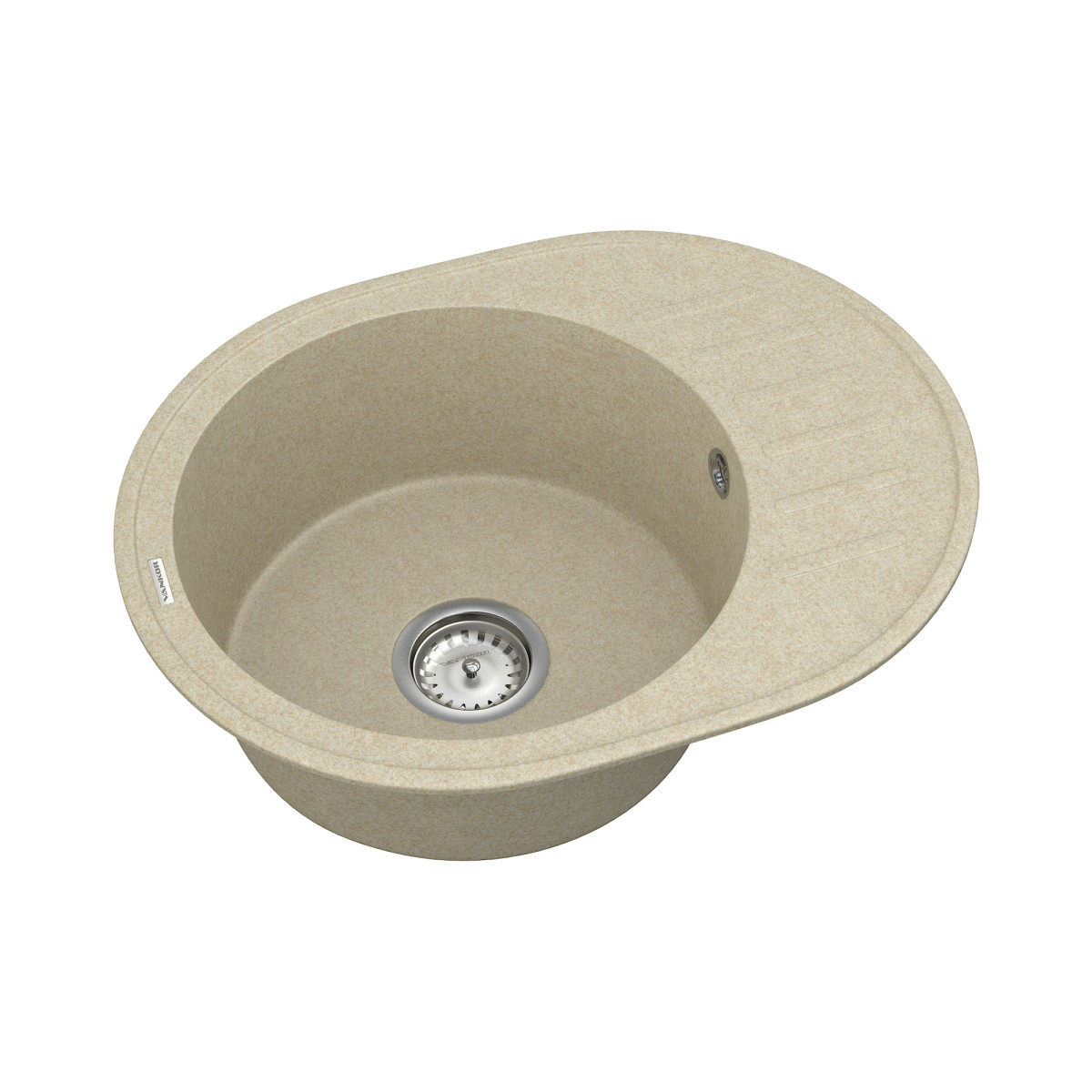 Spoelbak VANKOR Lira LMO 02.57 Beige + sifon VANKOR