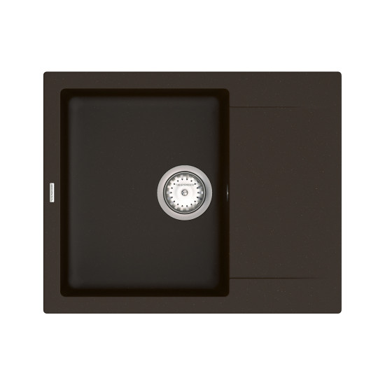 Keuken spoelbak VANKOR Orman OMP 02.61 Chocolade + sifon VANKOR