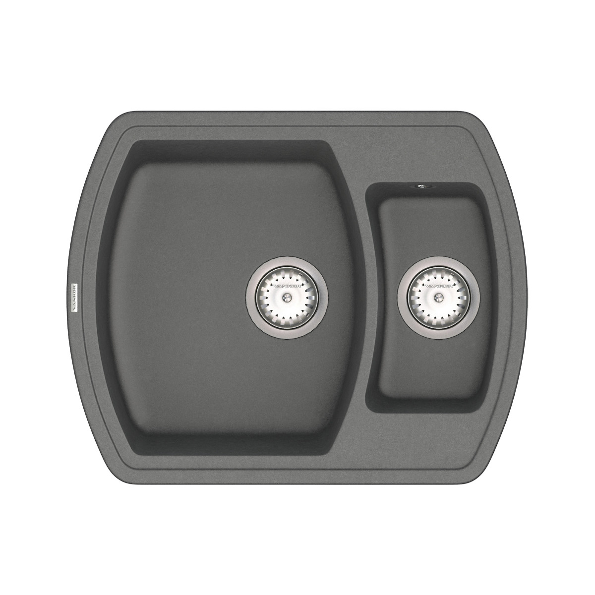 Keuken spoelbak VANKOR Norton NMP 03.63 Grijs + sifon VANKOR