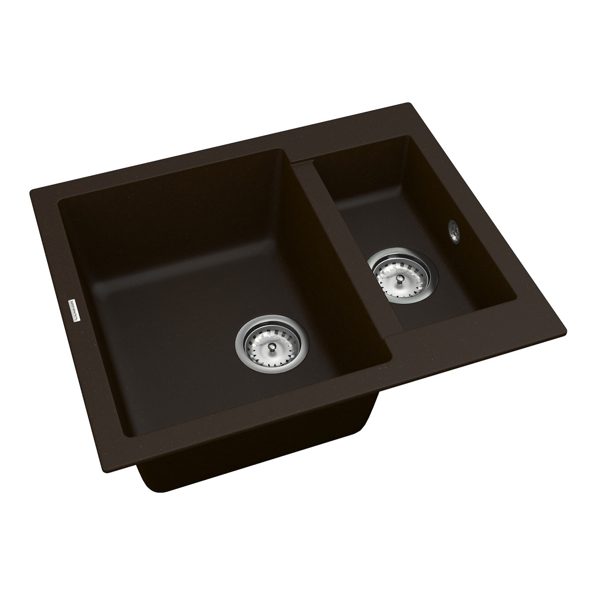 Keuken spoelbak VANKOR Orman OMP 03.61 Chocolade + sifon VANKOR