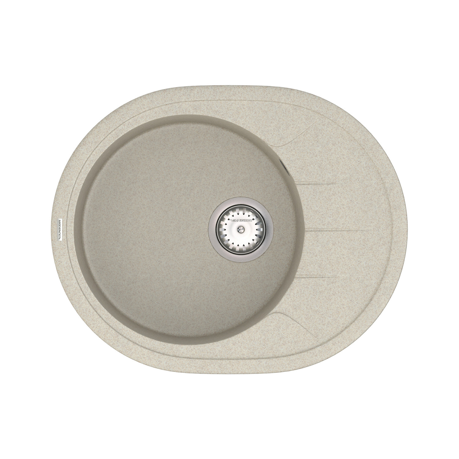 Keuken spoelbak VANKOR Sity SMO 02.61 Terra + sifon VANKOR Keuken spoelbak VANKOR Sity SMO 02.61 Terra + sifon VANKOR