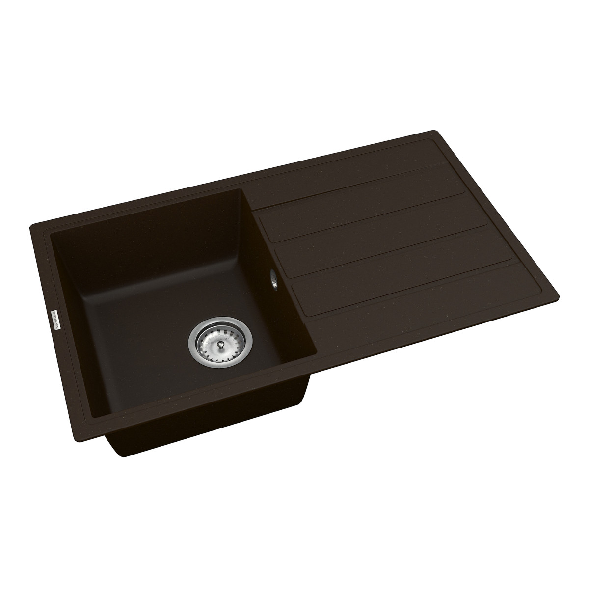 Keuken spoelbak VANKOR Easy EMP 02.76 Chocolade + sifon VANKOR
