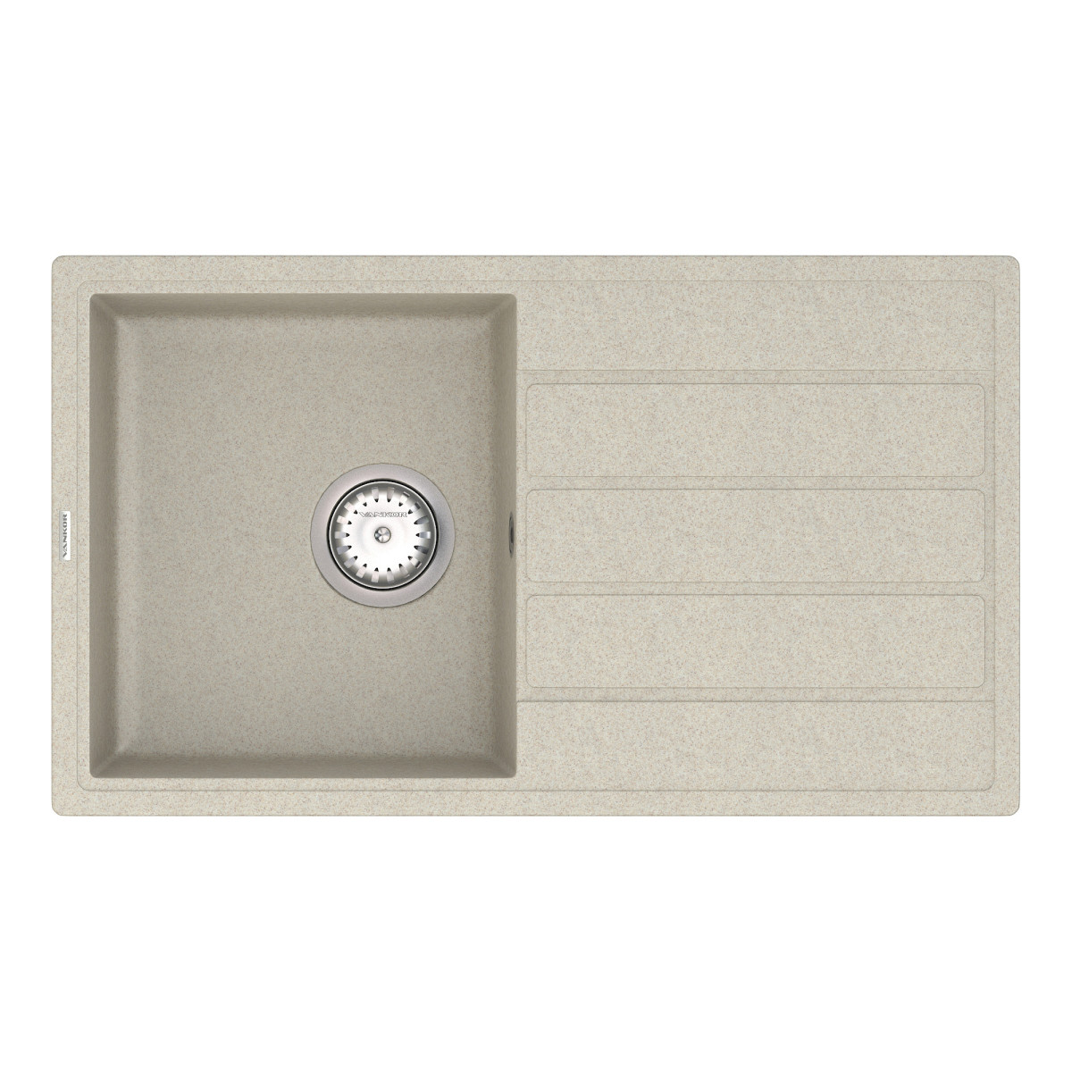 Keuken spoelbak VANKOR Easy EMP 02.76 Terra + sifon VANKOR