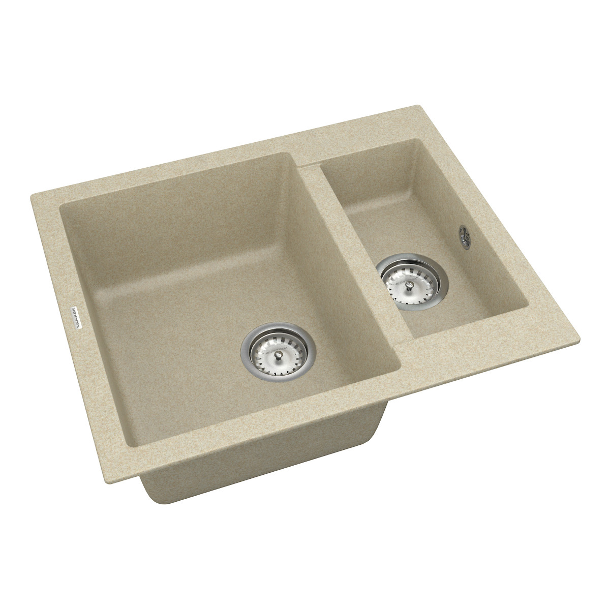 Keuken spoelbak VANKOR Orman OMP 03.61 Beige + sifon VANKOR